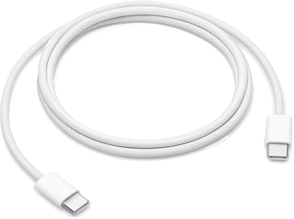 Apple Cable de USB-C DE 60W, iPhone, iPad, Mac, AirPods, 1 metros, Blanco