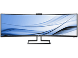 Monitor - Philips 499P9H, 48.8 Ultra Wide 5K, SuperWide 32:9, 5 ms, HDR400, LowBlue, USB-C, HDMI, Negro