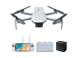 Dron - Potensic ATOM (Fly More Combo), Sensor CMOS 12 MP, Vídeo 4K 30 fps, Autonomía 32 min, Rango 6 km, Estabilizador 3 ejes, GPS, Blanco