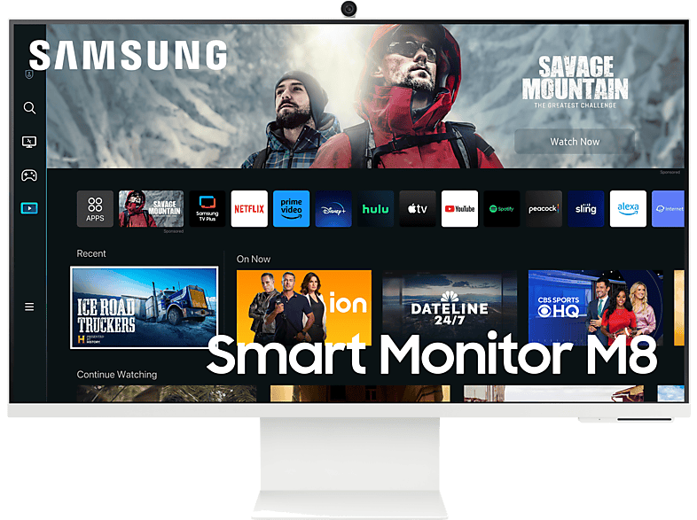 Monitor - Samsung SMART M8 LS32CM801UUXEN, 32, UHD 4K, 4 ms, 60 Hz, WiFi, Bluetooth, Blanco