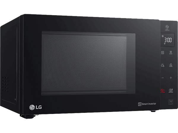 Microondas con grill - LG MH6535GIB, 1000W, 5 niveles, Display LED, 25 l, Negro