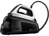 Centro de planchado - Ufesa Luxe Steam Glide, 2400W, 220 gr/min, 5.5 bar, Suela Cerámica, Negro
