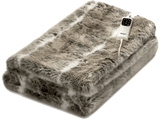 Manta eléctrica - Daga Relax Suave Lujo, 150 W, 6 niveles de temperatura, Calentamiento rápido, Marrón