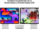 Apple Mac Studio Chip M5 Max, CPU de 18 núcleos,  GPU de 32 núcleos, Neural Engine de 16 núcleos, 36 GB RAM, 512 GB  SSD, Plata