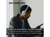 Auriculares inalámbricos - Sony WH-1000XM4C, Noise Cancelling, 34h, Hi-Res, HD Noise Cancelling Processor QN1, Conexión multipunto, iOS/Android, Negro