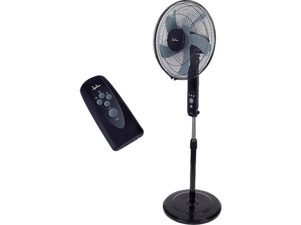 Ventilador de pie - Jata JVVP3145, 50 W, 3 Velocidades, Mando a Distancia, 40 cm diámetro, Temporizador, Negro