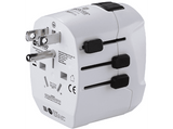 Adaptador de viaje - Hama World Travel Pro Light USB World Universal, blanco