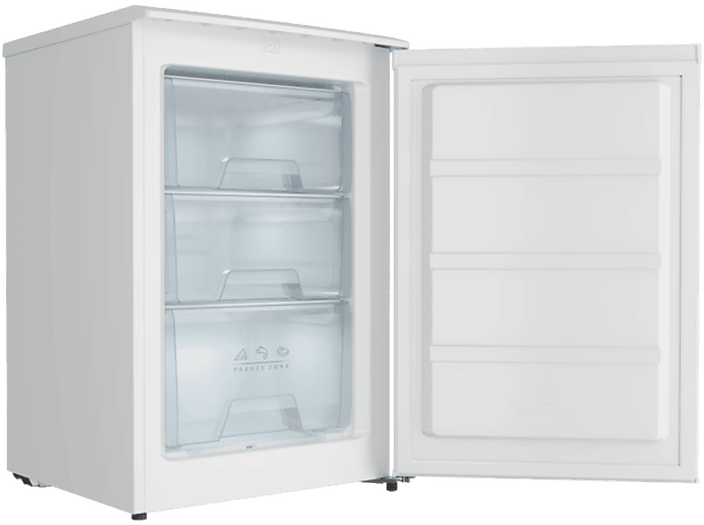 Congelador bajo encimera - Teka RSF 10080, 86 l, 84.5 cm, Motor Inverter, 3 cajones, Blanco