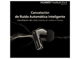 Auriculares True Wireless - Huawei FreeBuds Pro 4, 33h Autonomía, Cancelación de Ruido, Doble Conexión, Negro