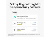 Anillo Inteligente - Samsung Galaxy Ring, Tamaño 9 (18.9 mm), Plata, IA, Titanio, Batería hasta 7 días, BT 5.4, ANC