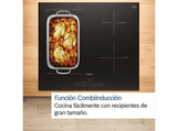 Placa inducción - Bosch PVQ631HC1E, 4 zonas, 30 x 21 cm, 59.2 cm, Negro
