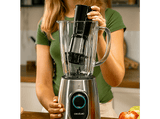 Batidora de vaso - Cecotec Power Black Titanium 2300MAX Inox, 1800 W, 1.8 l, Plata
