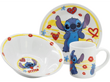 Pack Merchandising - Sherwood Set vajilla infantil Stitch, Plato+Cuenco+Taza