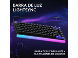 Teclado gaming - Logitech G G512 X 75, Cable, Dual Swap, Mecánico/Analógico TMR intercambiable, Tasa de sondeo 8K, RGB, Personalizable, PC-Mac, Negro