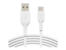 Cable USB - Belkin Cable USB-A a USB-C de 15 W, 1m, Universal, Blanco