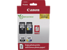 Cartucho de tinta - Canon PG-540/CL-541, 8 ml, 180 páginas por cartucho, 50 Hojas Papel Fotográfico Satinado, Negro, Color (cian, magenta, amarillo)