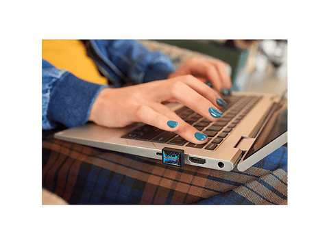 Memoria USB 128 GB - Sandisk Extreme Fit, 400 MB/s, USB-C, USB 3.2, Compatible Windows® y Mac, Memory Zone, Negro