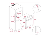 Horno - Teka HSB 6360 P, Multifunción, Pirolítico, 70l, 59.5 cm Ancho, 8 Funciones de Cocinado, Esmalte BrightClean, Acero inoxidable