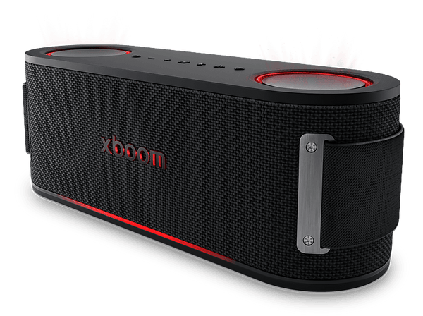 Altavoz inalámbrico - LG Bounce, 40 W, Bluetooth, Autonomía 30h, Resistencia agua IP67, Conexión Auracast, Negro
