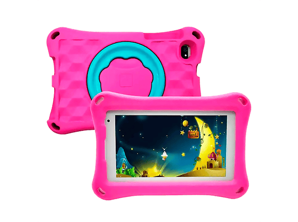 Tablet - DAM K714, Rosa, 7 " WSVGA, 2 GB RAM, 32 GB, A133 quad core 1.65GHz, Android, Infantil