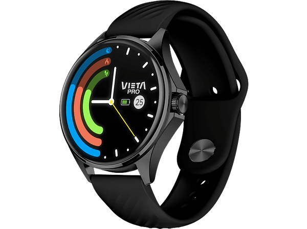 Smartwatch - Vieta Wear 2, AMOLED 40 mm, 268 x 22 , Aleación de zinc, Bluetooth 5.3, Negro