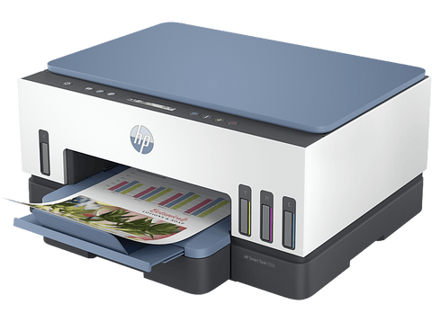 Impresora multifunción - HP Smart Tank 7006, Color, Impresión automática doble cara, Wi-Fi, Azul