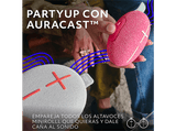 Altavoz inalámbrico - Ultimate Ears Miniroll, Bluetooth, 12h Autonomía, 40m Alcance, IP67, Party Up, Gris