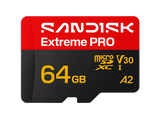 Tarjeta Micro SD - SANDISK Extreme Pro, 64 GB, Hasta 200 MB/s de lectura, 5K y 4K UHD, V30, A2, U3, UHD-I, Adaptador SD, Negro