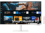 Monitor - Samsung Smart Monitor M7 LS32CM703UUXEN , 32, UHD 4K, 4 ms, 60 Hz, Pantalla inalámbrica, WiFi, Bluetooth, Blanco