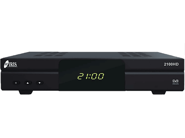 Receptor satélite - Iris 2100HD, FullHD, Conexión HDMI 1.4, RCA, USB 2.0, WiFi incorporado, Negro