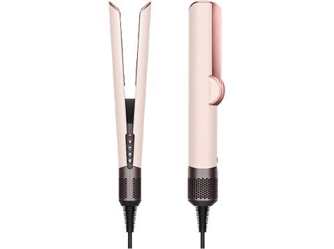 Plancha de pelo - Dyson Airstrait, Alisado Mojado a Seco, 1600W, 3 Niveles temperatura, 3 Niveles potencia, Ceramic Pink/ Rose Gold