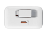 Cargador móvil - CellularLine ROLL, Retráctil, 65W, Tipo C, Universal, Blanco