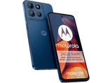 Móvil - Motorola Moto g15, Navy Peony, 512 GB, 8 GB RAM, 6.72 LCD, MediaTek Helio G81, Full HD+, Cuero Vegano, 5200 mAh