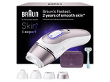 Depiladora IPL - Braun Luz Pulsada Smart Skin i·Expert PL7431, Depilación en casa, Con App e IA, SmartSkinProtect, Cabezal Smart Flex + 3 cabezales