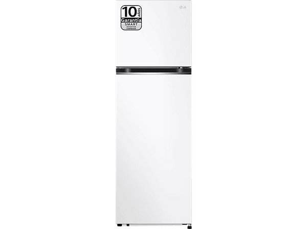Frigorífico dos puertas - LG GTBV20SWGKD, Total No Frost, 168 cm, 266 l, DoorCooling+™, MetalFresh™, Blanco