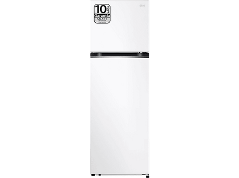 Frigorífico dos puertas - LG GTBV20SWGKD, Total No Frost, 168 cm, 266 l, DoorCooling+™, MetalFresh™, Blanco