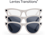 Gafas IA - Ray-Ban Meta, Skyler, Gris tiza brillante, Transitions® transparente, zafiro