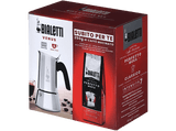 Cafetera tradicional - Bialetti VENUS 6 tazas + Perfetto Moka Classic 250g, Acero inoxidable, Plata