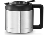 Cafetera de goteo - WMF Stelio Aroma, 1000 W, 1 L, 8 Tazas, Recipiente térmico, Apagado automático, Indicador nivel agua, Cromargan  Acero Inoxidable