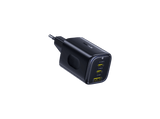 Cargador de pared - Baseus PicoGo, Carga rápida simultánea, Tipo C y USB, 67W, Universal, Negro