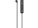 Regleta - Hama 00223062, 2 tomas, Para exteriores, Montaje pared, Conexión USB, 3680 W, Negro