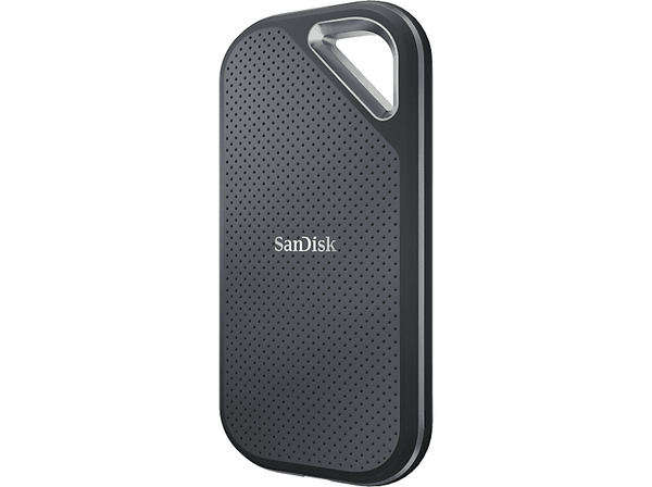 Disco duro SSD externo 2TB - SanDisk Extreme Pro Portable SSD, USB-C, USB-A, 2000MB/s, Resistencia al Agua, Gris