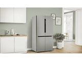 Frigorífico americano - Bosch KFN96VPEA, No Frost, 183 cm, 605 l, Sistema MultiAir Flow, Capacidad XXL ancho especial 90 cm, Acero Inox