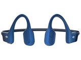 Auriculares conducción ósea - Shokz OpenRun, Banda para el cuello, Bluetooth, Carga rápida, 8h Autonomía, IP67, Azul
