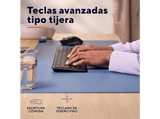 Teclado - Trust Vaiya, Inalámbrico, Multidispositivo, Tamaño completo, Negro