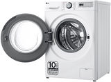 Lavadora carga frontal - LG F4WR5011A6F, 11 kg, 1400 rpm, 11 programas, AI Direct Drive™, Steam™, Blanco