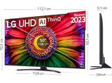 TV LED 50 - LG 50UR81006LJ, UHD 4K, Inteligente α5  4K Gen6, Smart TV, DVB-T2 (H.265), Azul Ceniza
