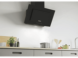 Campana decorativa - Candy Moderna CDG6BG, Decorativa, 3 velocidades, 303.2 m³/h, 60cm, LED, Cristal, Negro