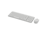 Pack Teclado + Ratón - Logitech MK250, Inalámbrico, Bluetooth, Autonomía 12 meses, Ambidiestro, Windows/Mac/Chrome, Resistente a salpicaduras, Blanco