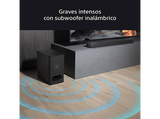 Barra de sonido - Sony BRAVIA Theatre Bar 6 (HTBD60S), 3.1.2 envolventes con subwoofer, Altavoces ascendentes, Dolby Atmos, DTS:X, Voice Zoom 3 con IA